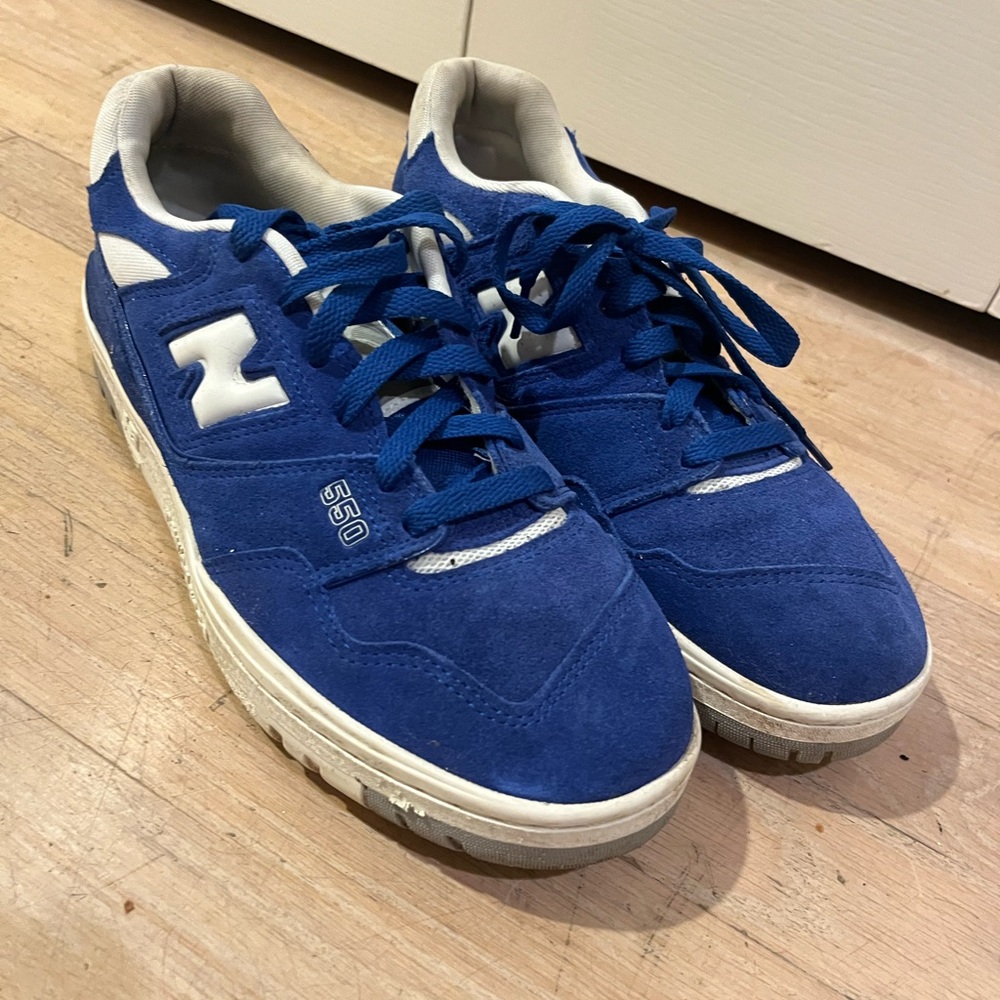 New Balance men’s Royal Blue and White Sneakers